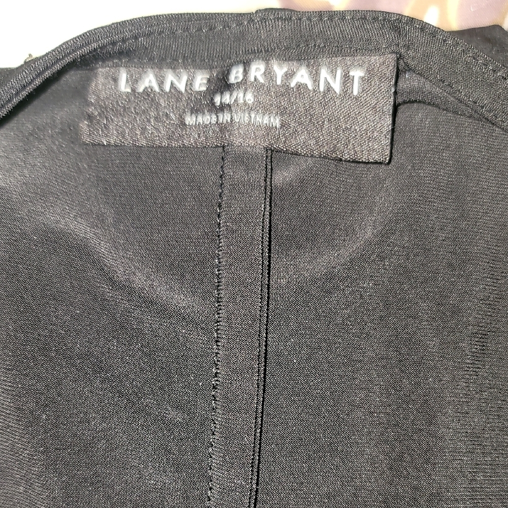 Lane Bryant Classic Black Long Sleeve Dress Sz: 14/16 - Picture 9 of 9